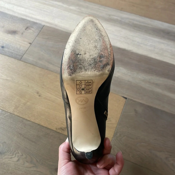 Michael Kors Hayley Black Boots Knee High MK Platform Size 8.5 - Picture 13 of 16